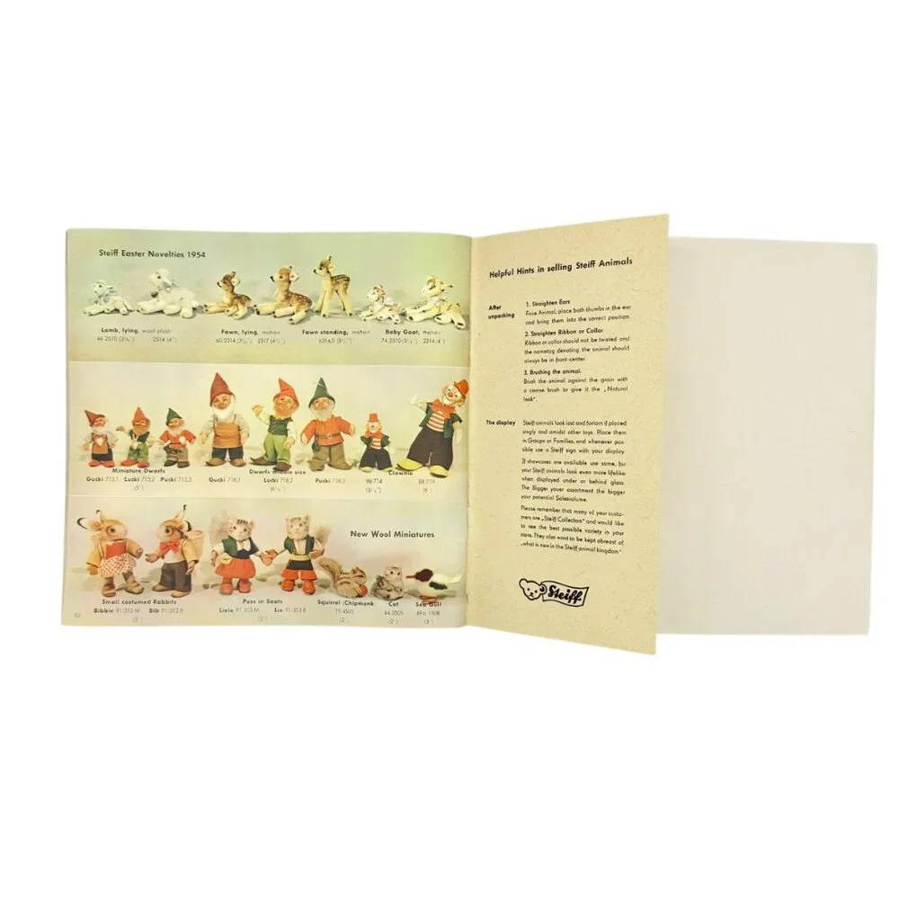 Vintage Steiff Catalogue E 54/55 With Iconic Button In Ear Logo Well Preserved